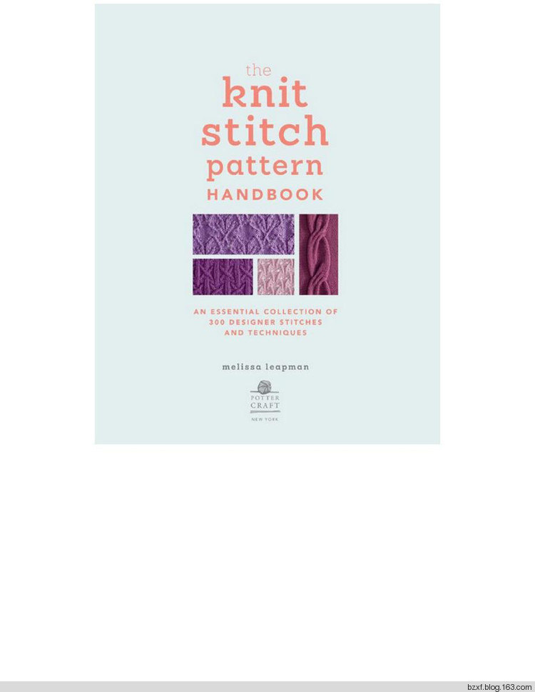 Melissa Leapman - The Knit Stitch Pattern Handbook - 編織幸福 - 編織幸福的博客