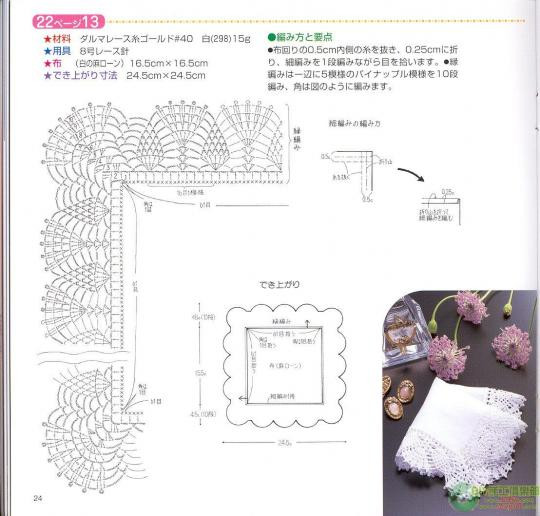 30厘米以內桌布鉤織（1） - 木棉花 - 雨茫茫，霧茫茫，盼望花開，花已落……