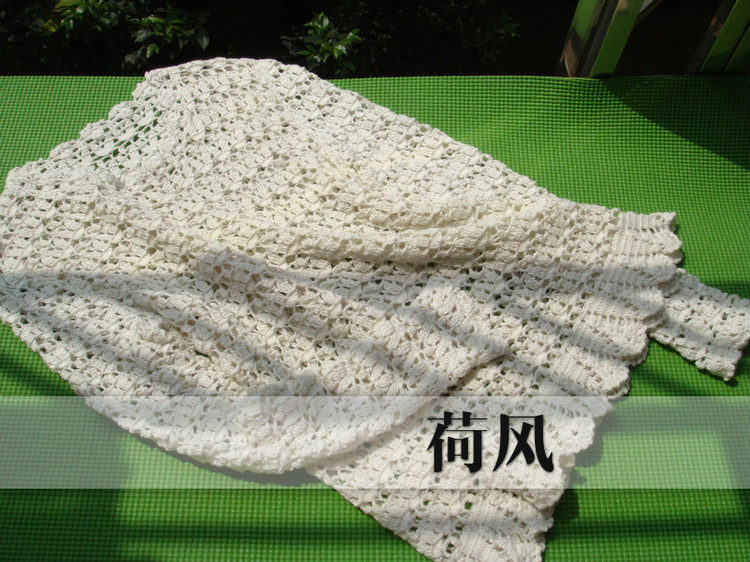 梨花淡白——羊毛羊絨長袖鉤衣 - 七月.荷風(fēng) - 水殿風(fēng)來