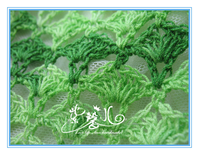 浮萍-綠色長段染連衣裙（2013.06.21開工） - 紫馨兒 - 紫色☆溫馨