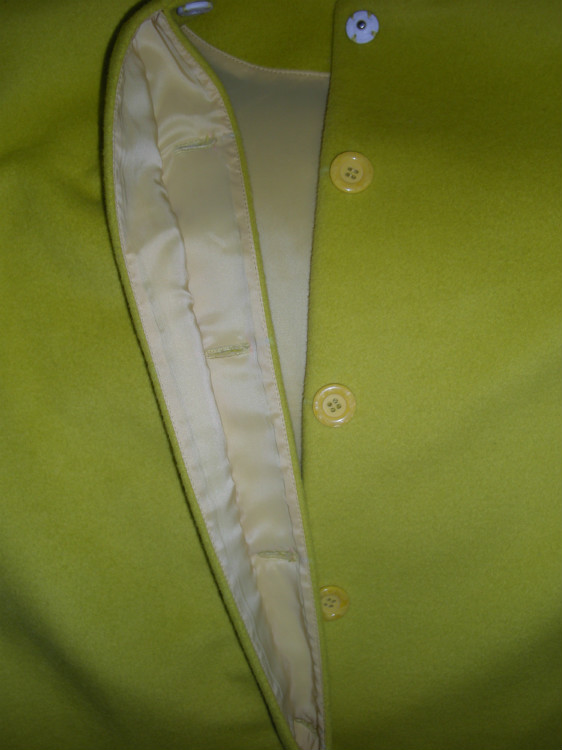 服裝手工秀——圓領羊毛羊絨大衣 - 墨香婉韻 - .