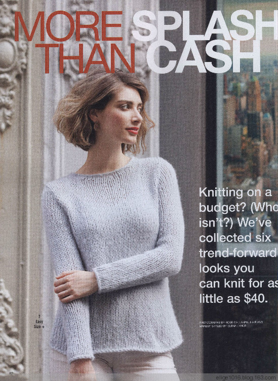Vogue Knitting 2015 Fall - 采蓮南塘秋 -  婉如清揚