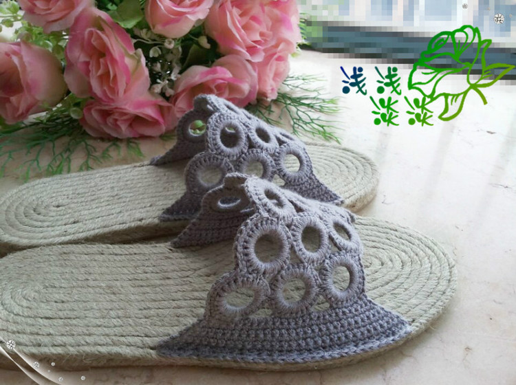 【淺淺淡淡】*綠芳---Eizi Craft麻牛筋底涼拖 - 淺淺淡淡 - 淺 淺 淡 淡