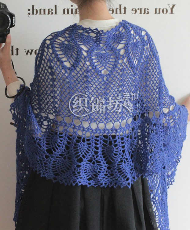 【織錦坊手作】——百鉤不厭 驚鴻一瞥披肩 今冬超人氣色金黃和皇家藍 - yun815 - 織錦坊手作網易博客-----用心感受生活