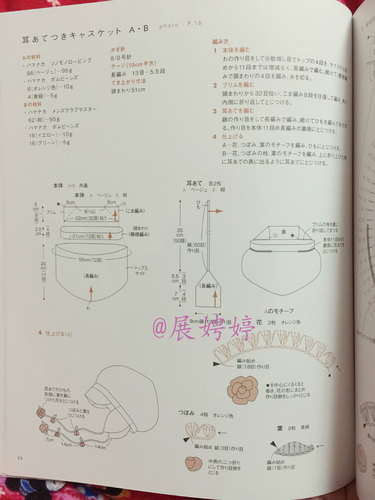 はじめてのかぎ針編み薔薇づくしのあったかこもの (アサヒオリジナル 387) - 展娉婷 - 展娉婷的鉤針世界