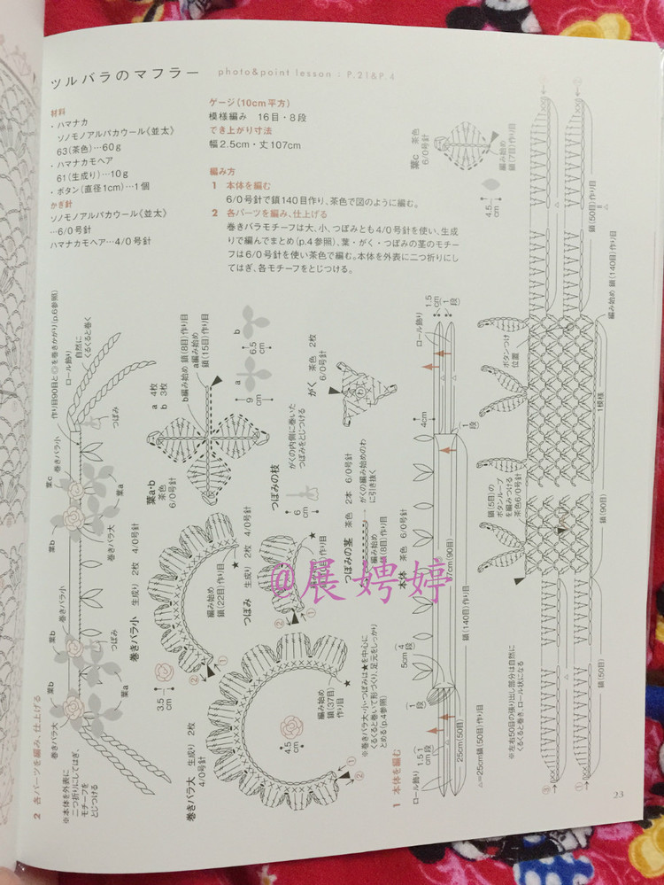 はじめてのかぎ針編み薔薇づくしのあったかこもの (アサヒオリジナル 387) - 展娉婷 - 展娉婷的鉤針世界