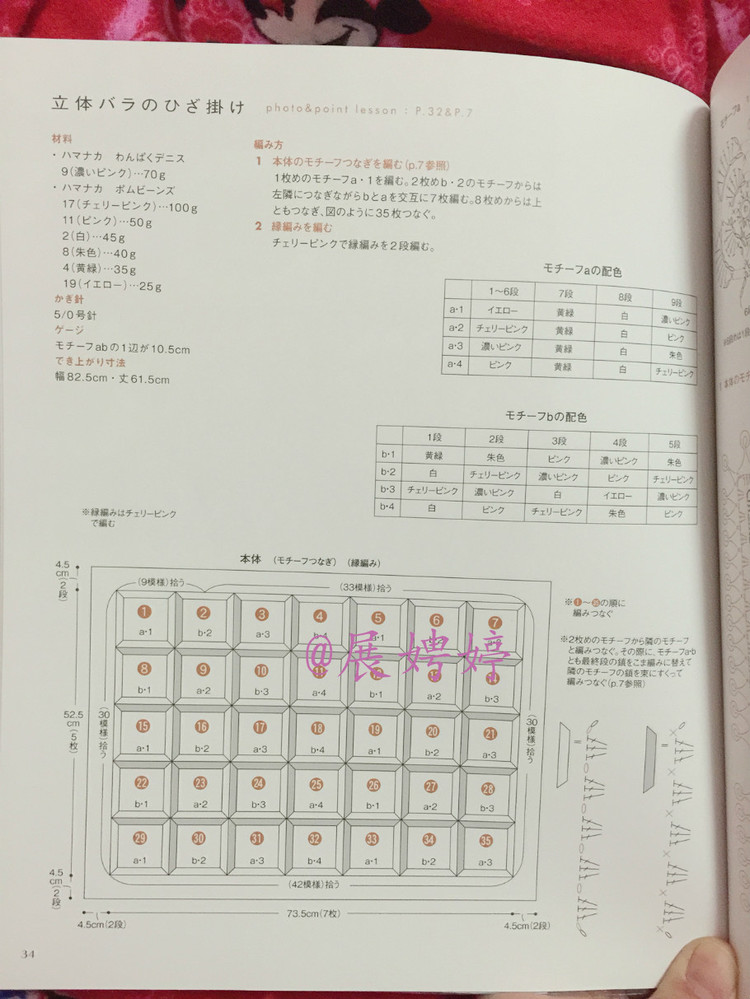 はじめてのかぎ針編み薔薇づくしのあったかこもの (アサヒオリジナル 387) - 展娉婷 - 展娉婷的鉤針世界