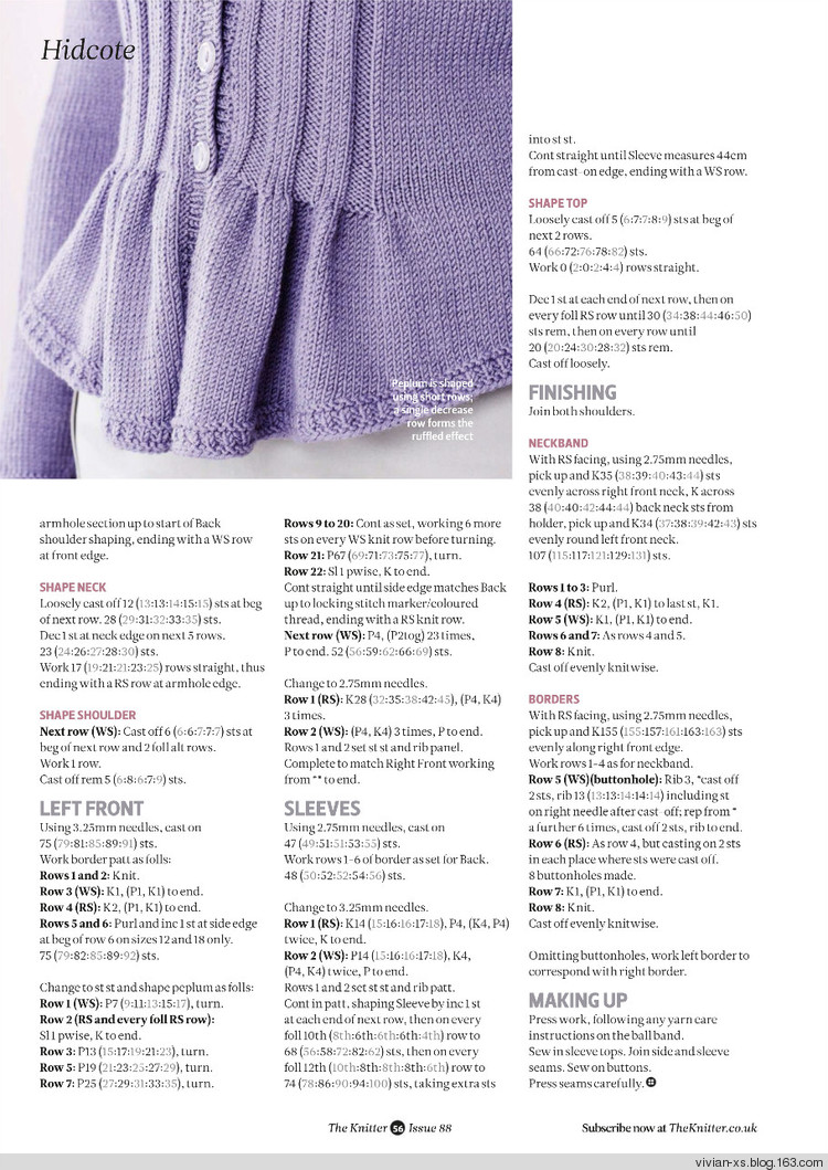 The Knitter - Issue 88 - Vivian - Vivian天天向尚