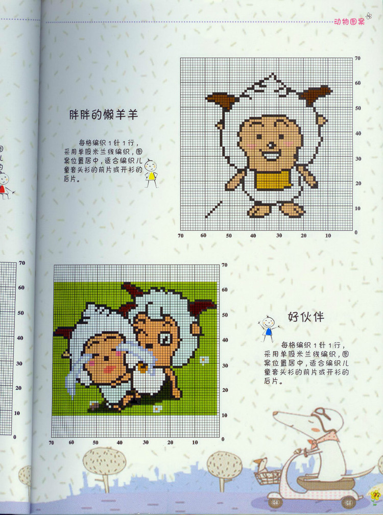 最新毛衣配色（動物人物圖案集） - 壹一 - 壹一的博客