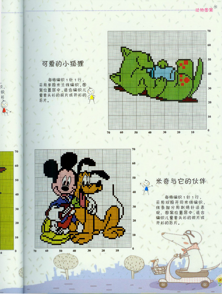 最新毛衣配色（動物人物圖案集） - 壹一 - 壹一的博客
