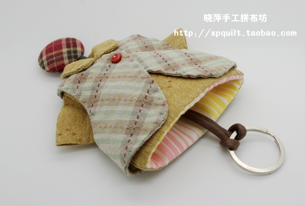 【曉萍手工拼布坊】可愛衣服鑰匙包和我的第二個紅錢包