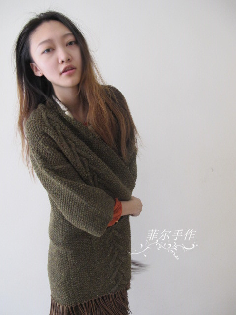 【菲爾手作】大牌開衫季之云杉---云點流蘇外套（美圖+女兒秀) - 菲爾 - 菲爾的編織博客