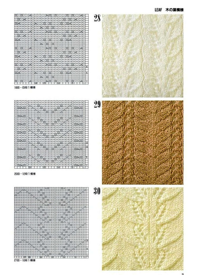 300 Knitting patterns book (鏤空花樣）一 - 非編魚 - 非編魚的博客