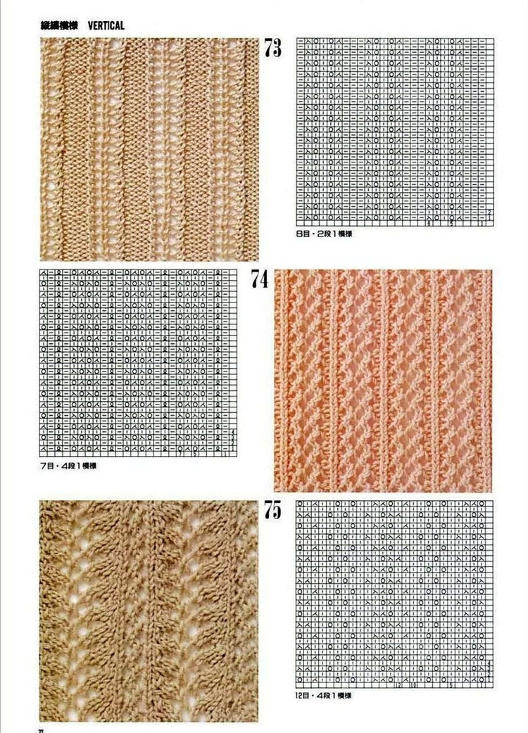300 Knitting patterns book (鏤空花樣）一 - 非編魚 - 非編魚的博客