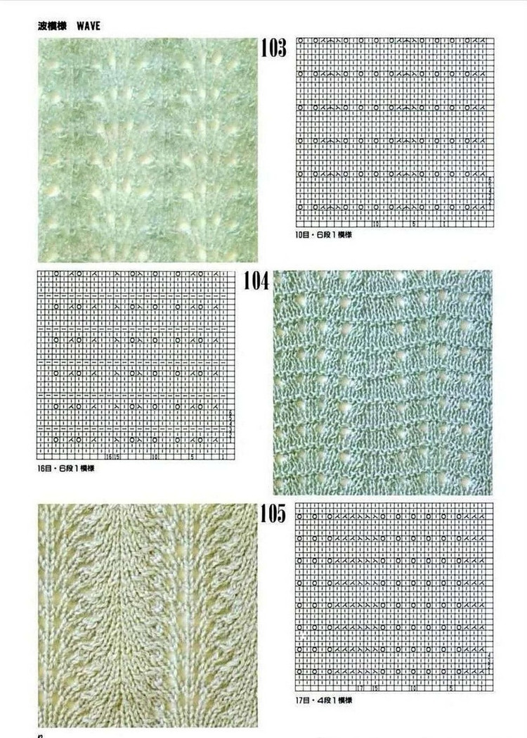 300 Knitting patterns book (鏤空花樣）一 - 非編魚 - 非編魚的博客