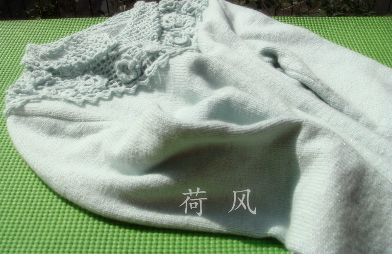 漸看遠水綠生漪——水綠羊絨長袖 - 七月.荷風 - 水殿風來