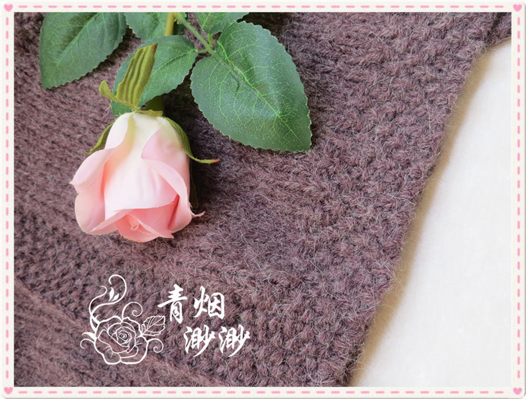 沉醉-----寬松A擺羊開衫外套 - 青煙渺渺 - 青煙渺渺