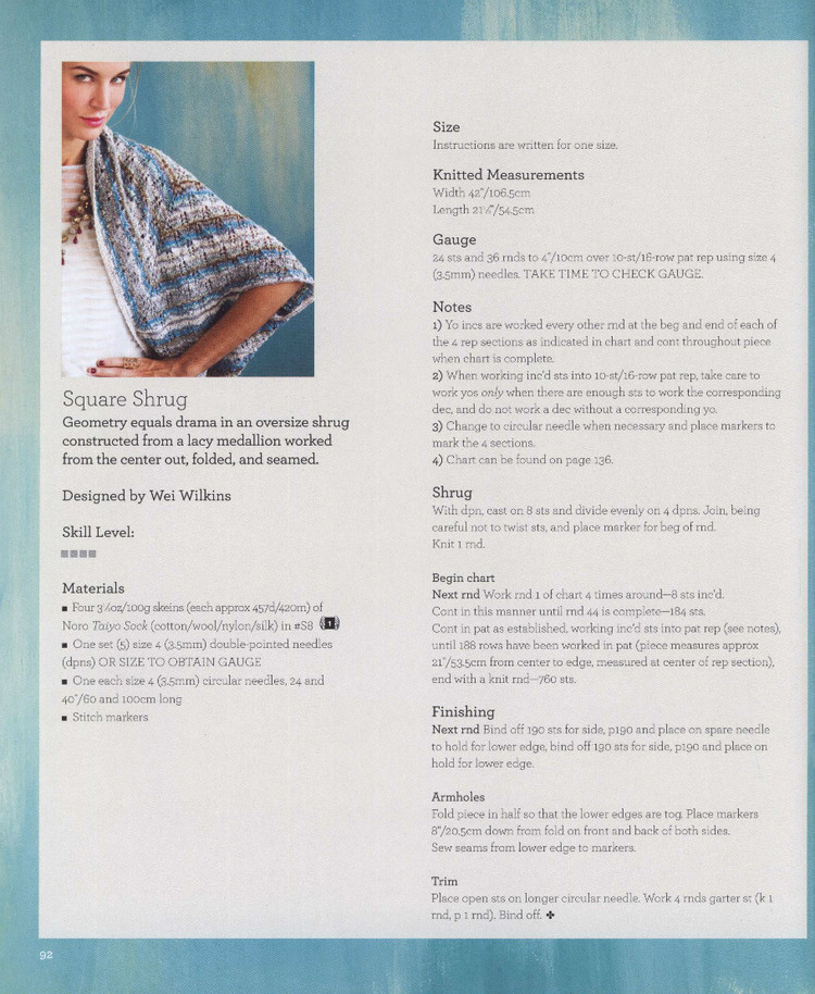 Noro Lace 30 ExquisiteKnits 2015 - 輕描淡寫 - 輕描淡寫
