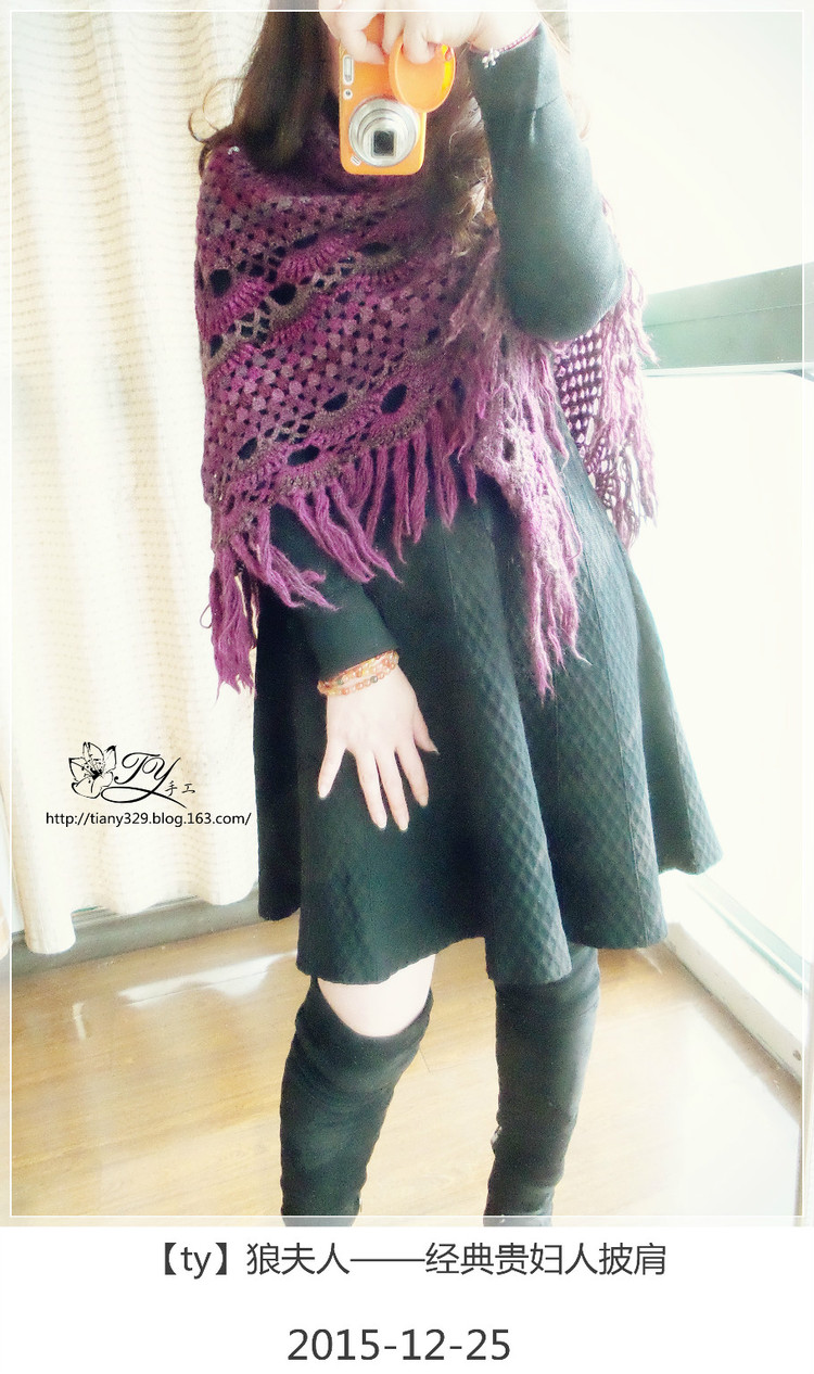 1567——狼夫人——經典貴婦人披肩 - ty - ty 的 編織博客