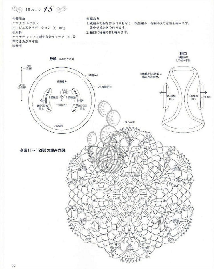 Lovely Pineapple Pattern Crochet Clothes № 3527 2013 - 紫蘇 - 紫蘇的博客
