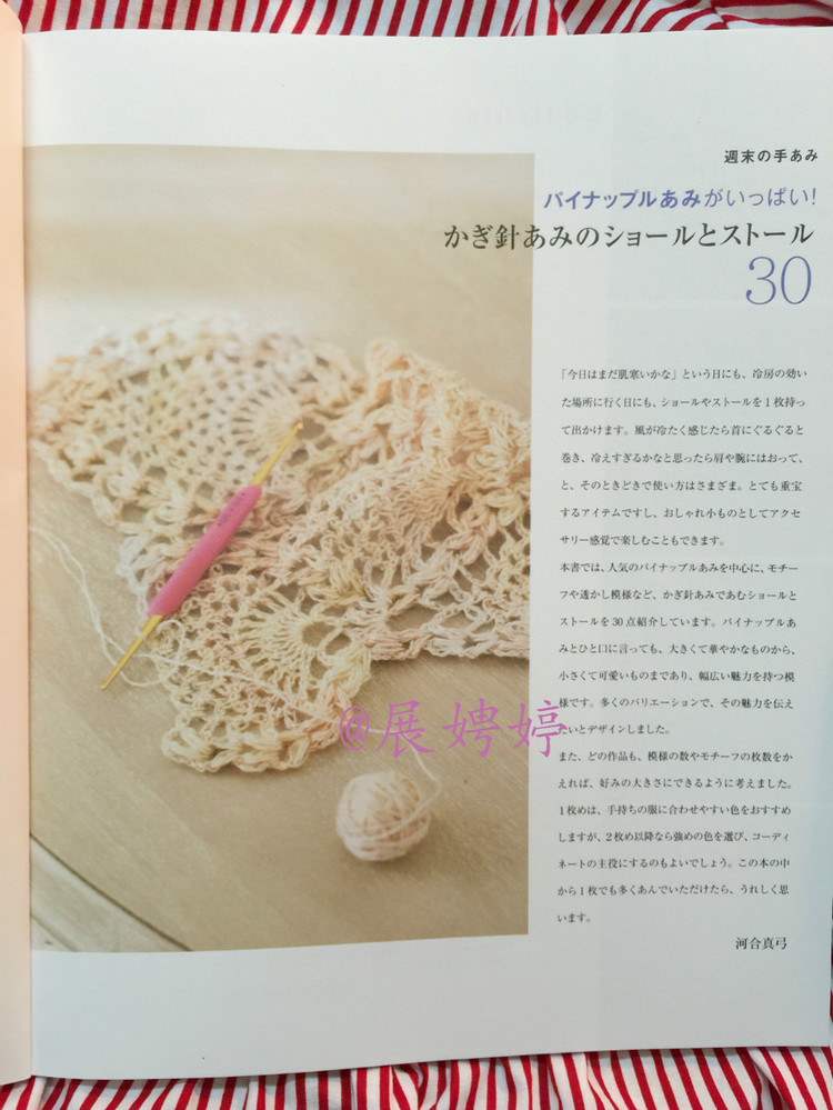 展娉婷高清下載：河合真弓かぎ針あみのショールとストール30―パイナップルあみがいっぱい - 展娉婷 - 展娉婷的鉤針世界