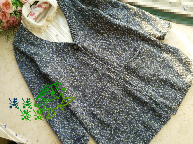 【淺淺淡淡】*樸蕓---全平針特色線開衫 - 淺淺淡淡 - 淺 淺 淡 淡