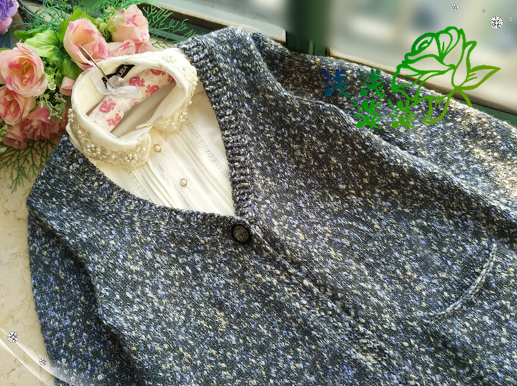 【淺淺淡淡】*樸蕓---全平針特色線開衫 - 淺淺淡淡 - 淺 淺 淡 淡