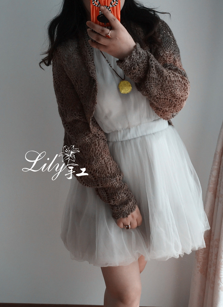 【Lily手工】--菠蘿披--休閑款段染小披 - Lily - Lily的手工編織天地