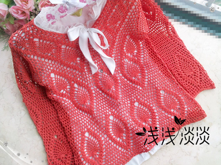 【淺淺淡淡】*依彤---長袖鉤針衫 - 淺淺淡淡 - 淺 淺 淡 淡