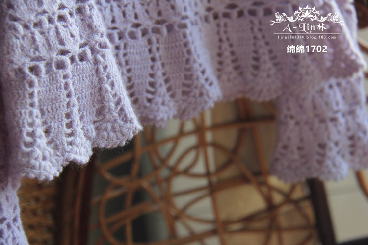【A-Lin林】綿綿--甜美蕾絲長(zhǎng)袖鉤針衣1702《亮亮織吧》群作業(yè) - A-Lin林 - A-Lin的手工博客