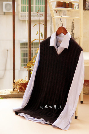 愛戀之衣~~溫暖男式羊絨背心（蘭心蕙質2015） - 蘭心蕙質 - 蘭心蕙質藍云海