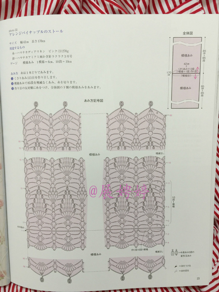 展娉婷高清下載：河合真弓かぎ針あみのショールとストール30―パイナップルあみがいっぱい - 展娉婷 - 展娉婷的鉤針世界