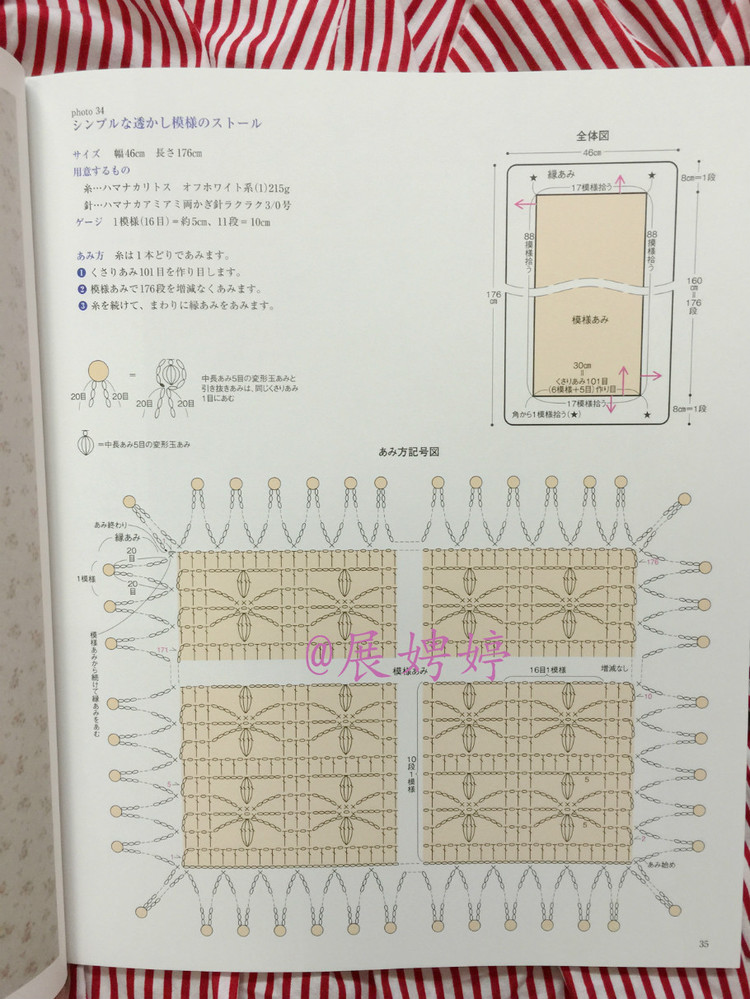 展娉婷高清下載：河合真弓かぎ針あみのショールとストール30―パイナップルあみがいっぱい - 展娉婷 - 展娉婷的鉤針世界