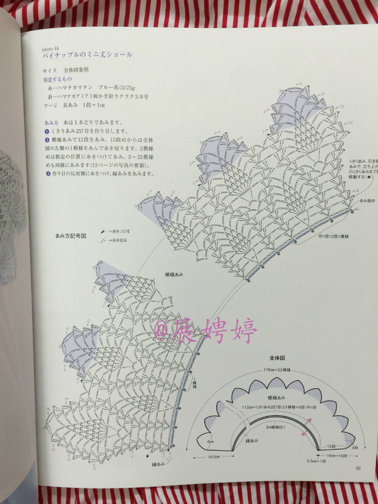 展娉婷高清下載：河合真弓かぎ針あみのショールとストール30―パイナップルあみがいっぱい - 展娉婷 - 展娉婷的鉤針世界