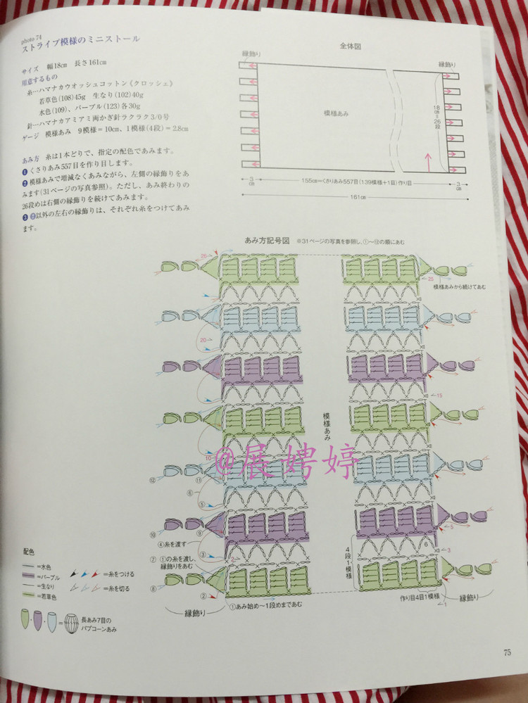 展娉婷高清下載：河合真弓かぎ針あみのショールとストール30―パイナップルあみがいっぱい - 展娉婷 - 展娉婷的鉤針世界