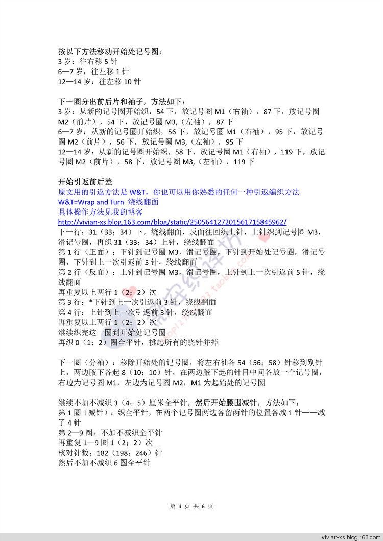Vivian翻譯：葉子芭蕾（一見傾心的女寶圓肩衣） - Vivian - Vivian的薇安織譯坊