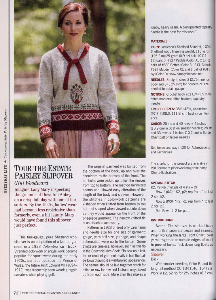 The Unofficial Downton Abbey Knits 2014 - 輕描淡寫 - 輕描淡寫