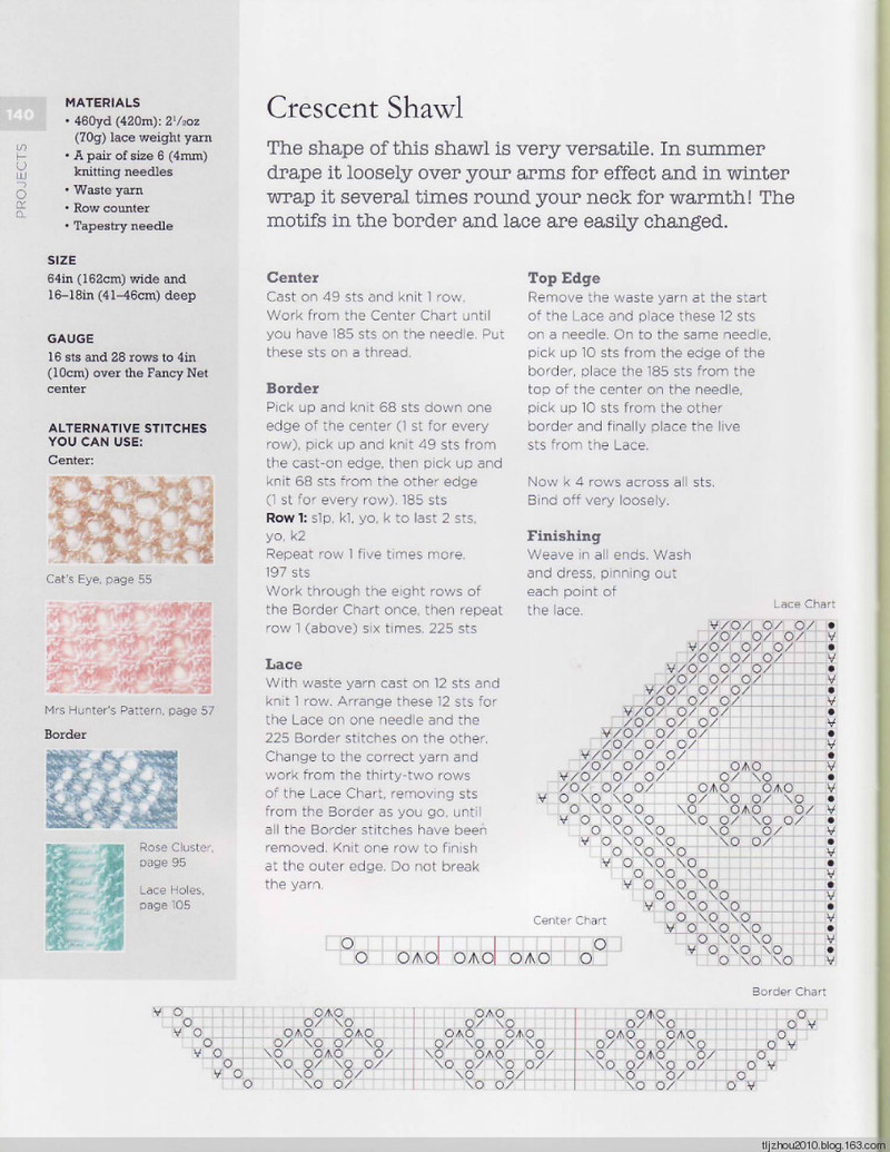 The Magic of Shetland Lace Knitting -- 鏤空花樣 - 紫蘇 - 紫蘇的博客