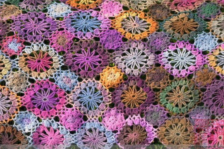 鉤針花片整花一線連怎么學--子衿手編教室教學風格談之四 - 子衿 - 子衿精致手編