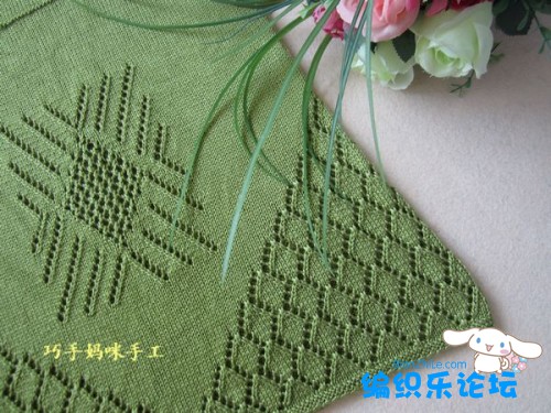 女式短袖長款毛衣 - 靜夜思夢 - 以編為趣