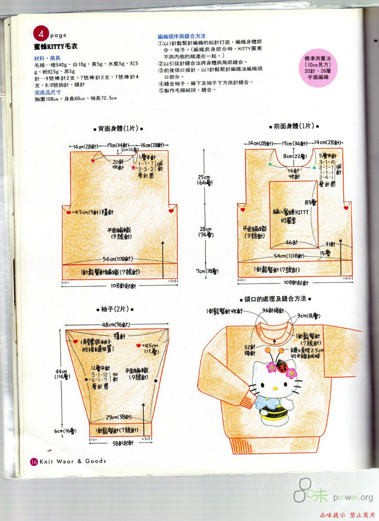 親手編織凱蒂貓毛衣可愛針織用品 - 壹一 - 壹一的博客
