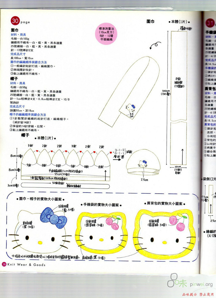 親手編織凱蒂貓毛衣可愛針織用品 - 壹一 - 壹一的博客