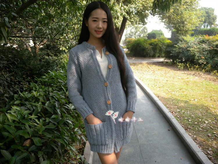 星辰---花呢長款開衫 - 玲玲 - 玲玲