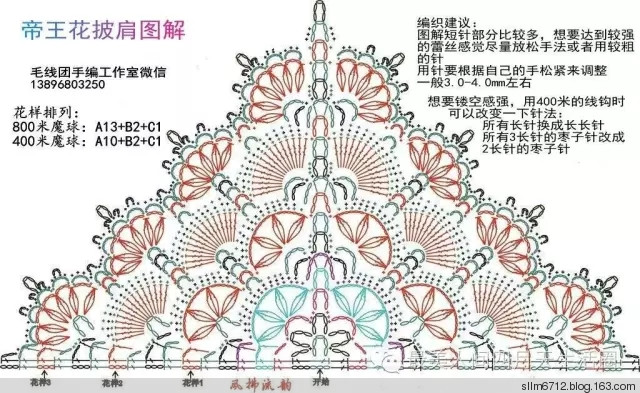 【四月手工】我的帝王花披肩（附定型解）2016.13 - 最美人間四月天 - 最美人間四月天