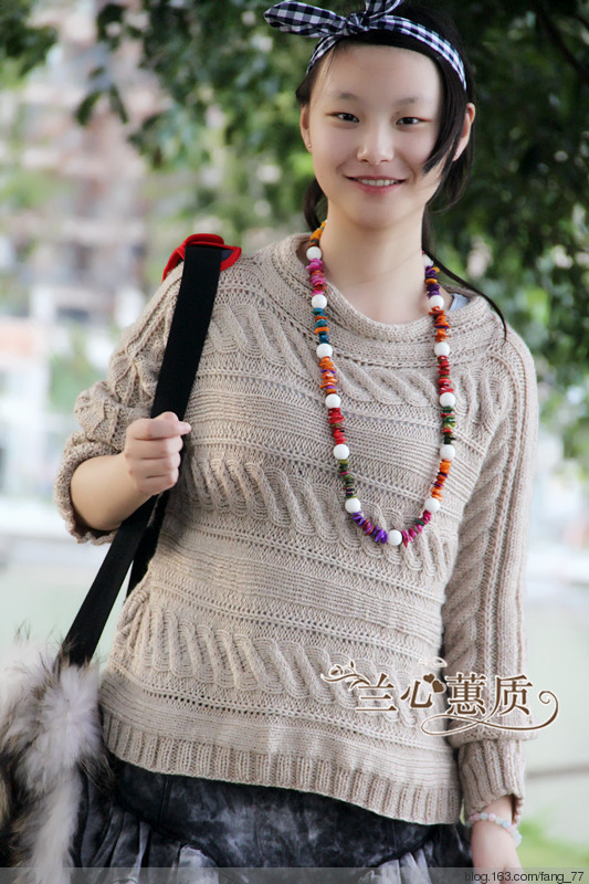 非主流~~~~橫織休閑毛衫（蘭心蕙質(zhì)2014） - 蘭心蕙質(zhì) - 蘭心蕙質(zhì)藍云海