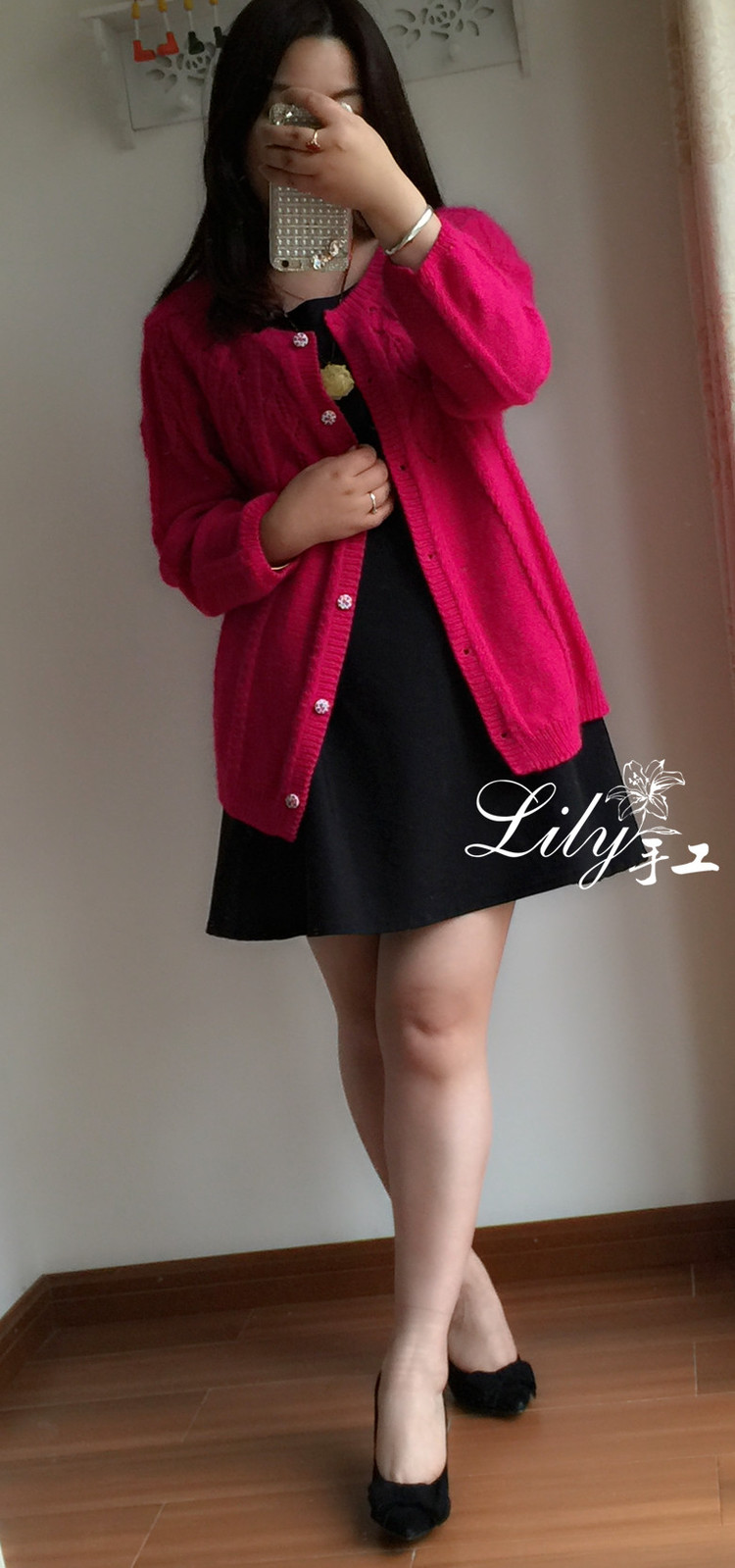 【Lily手工】--艷陽天--羊絨經典開衫 - Lily - Lily的手工編織天地