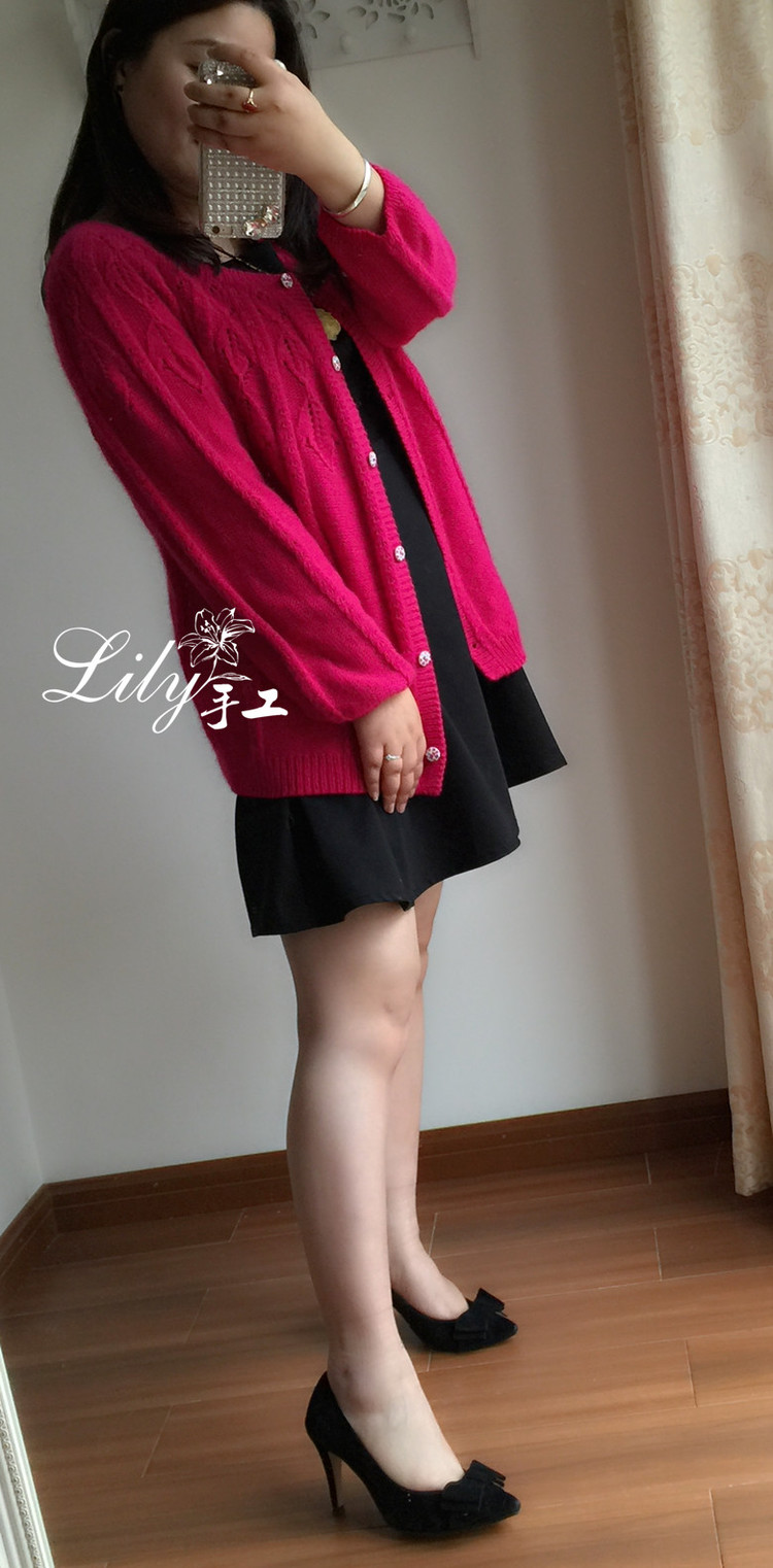 【Lily手工】--艷陽天--羊絨經典開衫 - Lily - Lily的手工編織天地