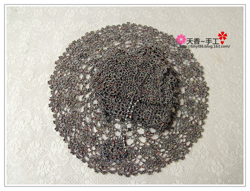 黑天鵝~~~從上往下鉤套頭衫--長款裙 - 碧海---纏夢 - 天香手編工作室