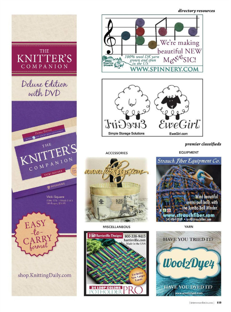 Interweave knits winter 2015 - 輕描淡寫 - 輕描淡寫