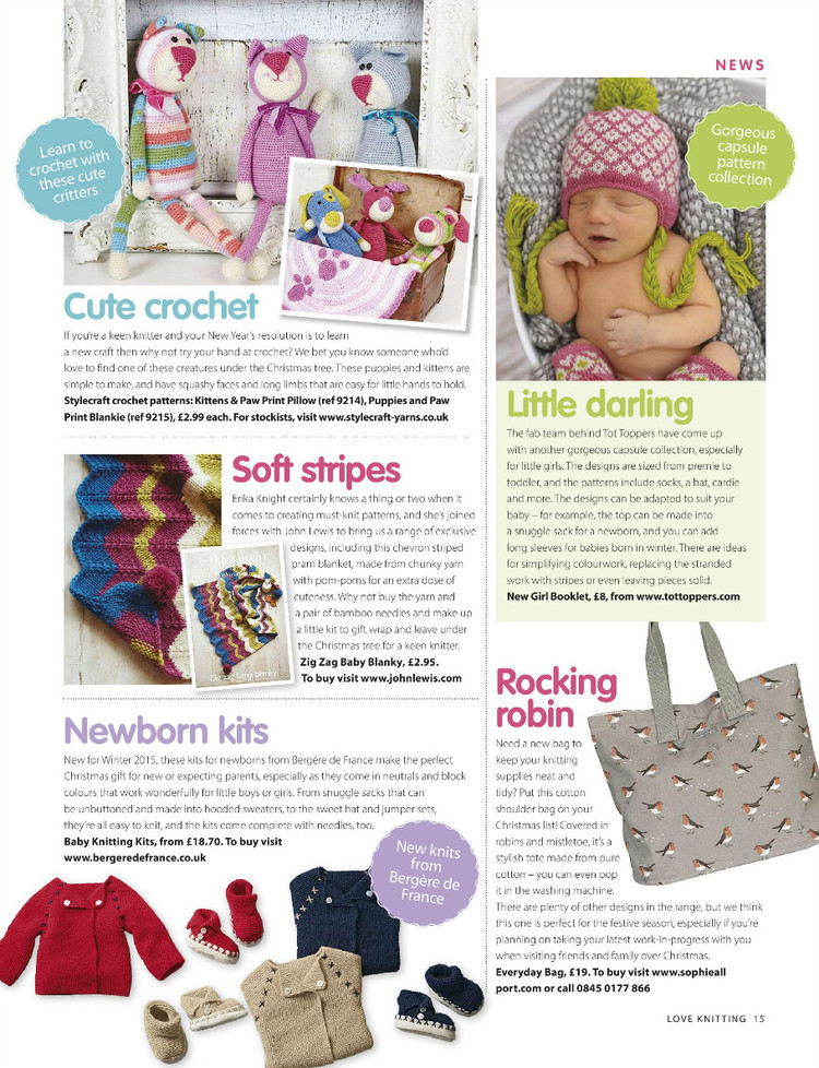 Love Knitting for Babies  December 2015 - 輕描淡寫 - 輕描淡寫